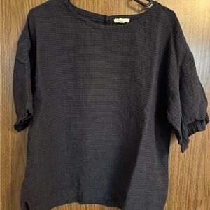 Eileen Fisher Midnight Blue Blouse